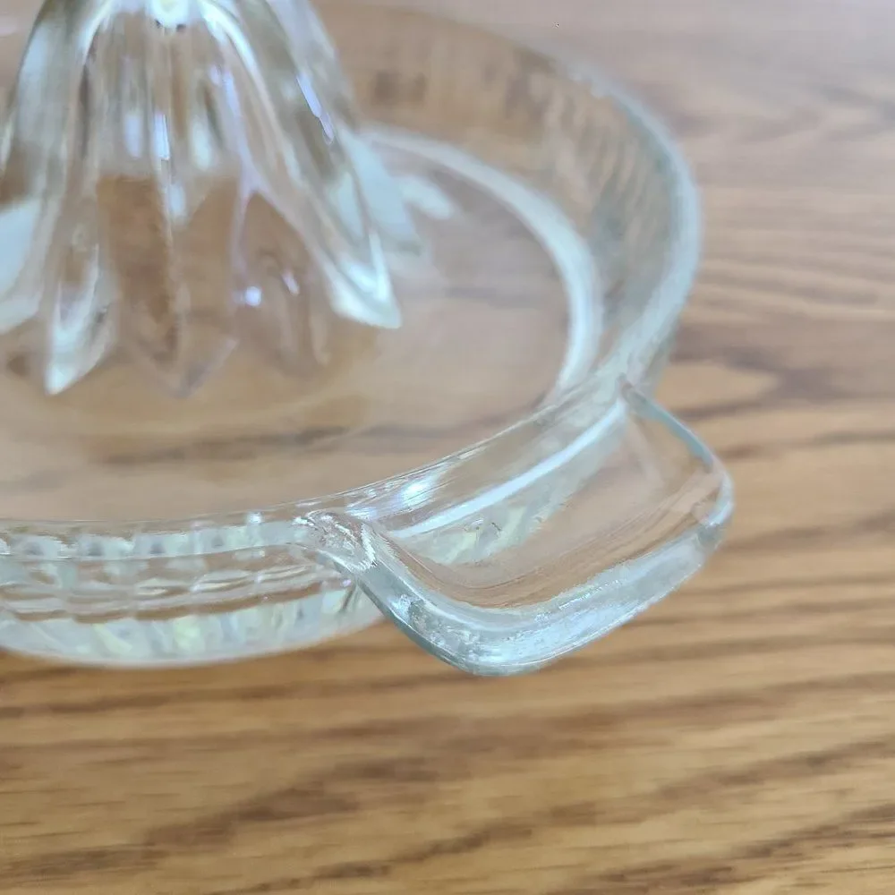 Vintage Federal Clear Depression Glass Orange Lemon Citrus Juicer Reamer Ribbed